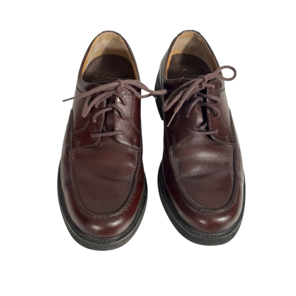 Size 10.5 Men's Rockport Dark Chocolate Brown Leather Oxfords & Derbys Shoes